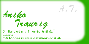 aniko traurig business card